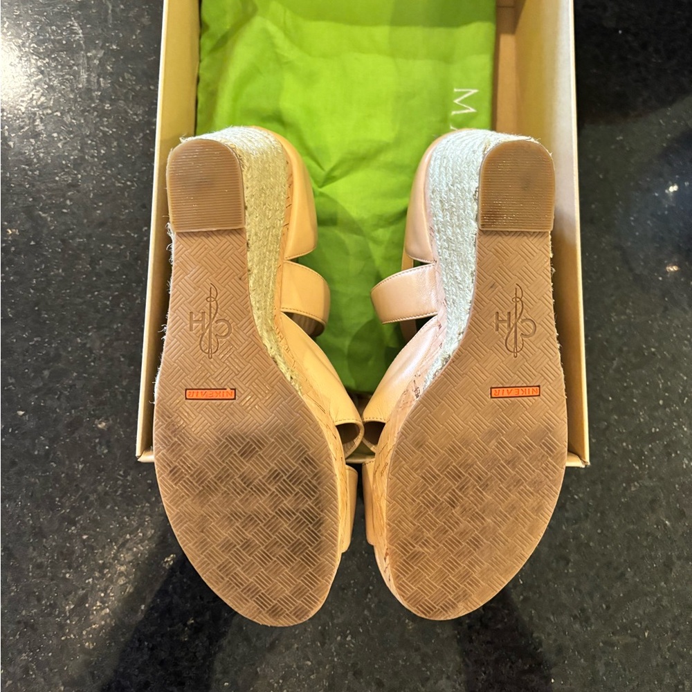 Cole Haan Women's Beige Wedge Sandal - Picture 4 of 4